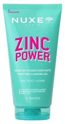 Nuxe Zinc Power Gel de curățare purificator 150 ml