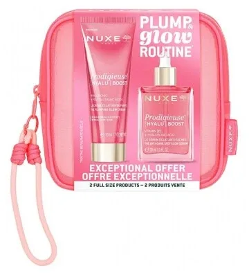 Nuxe Prodigieuse Hyalu Boost: Crema pentru strălucire și volum 50 ml + Serul pentru strălucire și combaterea petelor 30 ml — preț și oferte