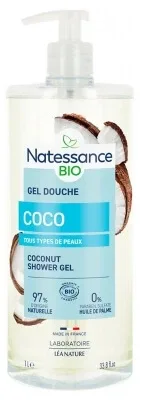 Natessance Gel de duș cu cocos organic 1 L