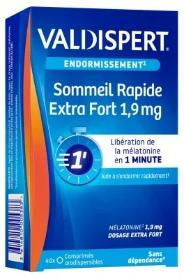 Valdispert Sommeil Rapide Extra Fort 1,9 mg 40 comprimate bucale