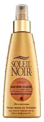 Soleil Noir Ulei uscat cu vitamine pentru bronzare intensă, 4 spray-uri a câte 150 ml