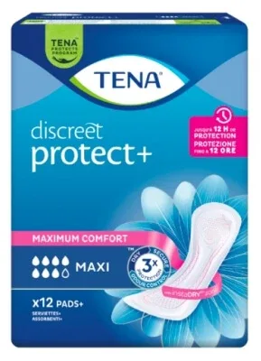 Tena Discreet Protect+ Maxi 12 tampoane absorbante — preț și oferte