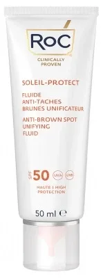RoC Soleil-Protect Fluid unificator anti-pete brune SPF50 50 ml — preț și oferte