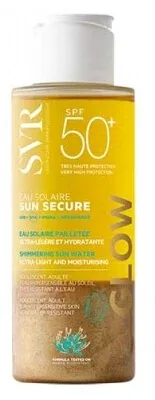 SVR Sun Secure Glow Apă solară cu sclipici SPF50+ 100 ml — preț și oferte