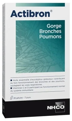 NHCO Actibron Gât, Bronhii, Plămâni 28 de capsule — preț și oferte