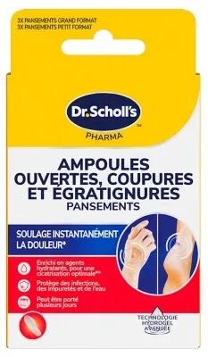Scholl – Bășici deschise, tăieturi și zgârieturi – 6 plasturi — preț și oferte