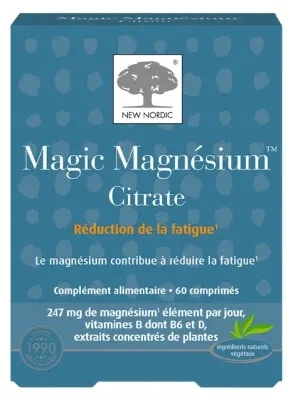 New Nordic Magic Citrat de magneziu 60 de comprimate — preț și oferte