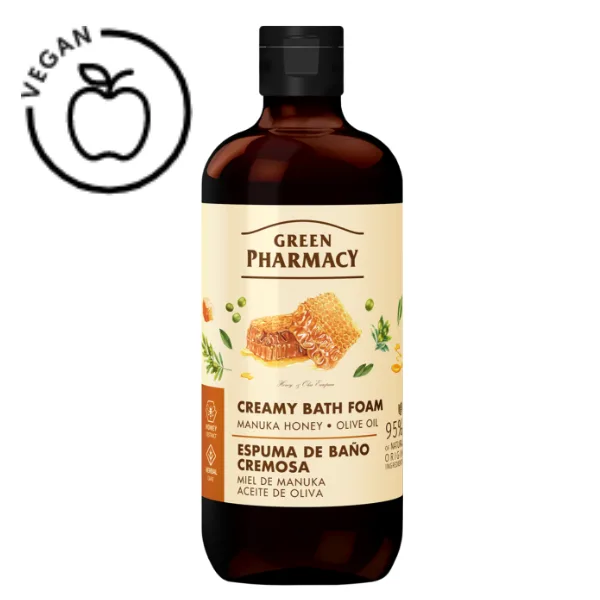 Spuma de baie Miere de Manuka si Ulei de Masline, Green Pharmacy | 500 ml GREEN PHARMACY INFINITY — preț și oferte