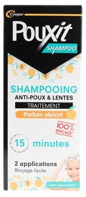 Pouxit Șampon anti-păduchi și larve, aromă de caise, 200 ml