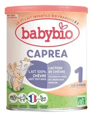 Babybio Caprea 1 cu lapte de capră, de la 0 la 6 luni, ecologic, 400 g — preț și oferte