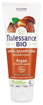 Natessance Balsam nutritiv cu ulei de argan și keratină vegetală organică, 200 ml