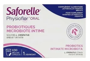 Saforelle Physioflor Oral Probiotice pentru flora intestinală intimă 30 de capsule