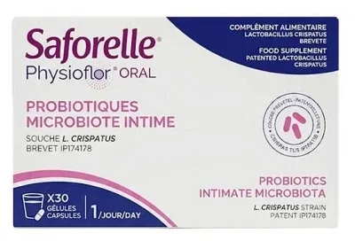 Saforelle Physioflor Oral Probiotice pentru flora intestinală intimă 30 de capsule — preț și oferte