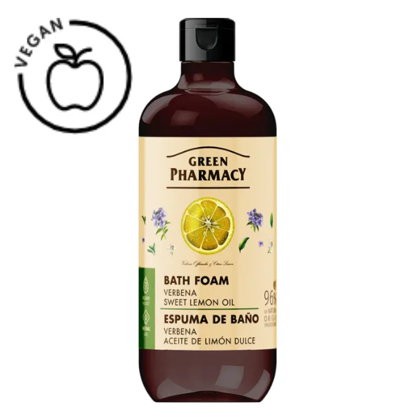 Spuma de baie Verbena si Ulei de Lamaie Dulce, Green Pharmacy | 500 ml GREEN PHARMACY INFINITY — preț și oferte