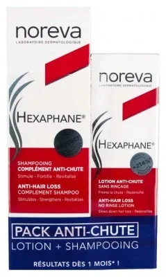 Noreva Hexaphane Șampon complementar împotriva căderii părului 250 ml + Loțiune împotriva căderii părului 60 ml — preț și oferte