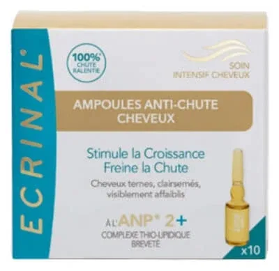 Ecrinal Tratament intensiv pentru păr ANP 2+ Ampole împotriva căderii părului 10 x 5 ml — preț și oferte