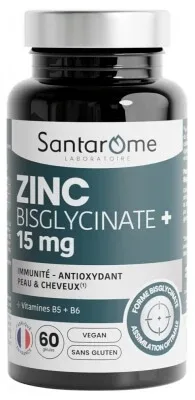 Santarome Bisglicinat de zinc+ 15 mg 60 capsule — preț și oferte