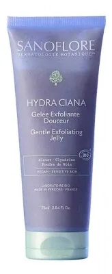 Sanoflore Hydra Ciana Gel exfoliant delicat organic 75 ml