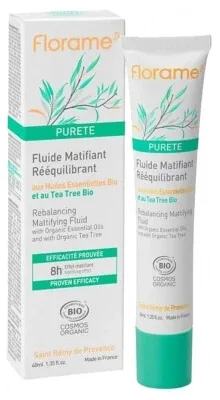 Florame Fluid de puritate matifiant și reechilibrant bio 40 ml