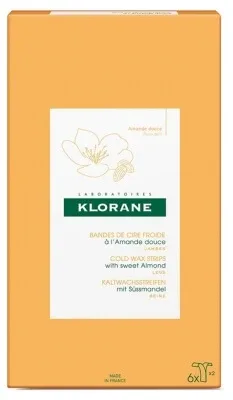 Klorane 6 benzi duble de ceară rece cu migdale dulci — preț și oferte