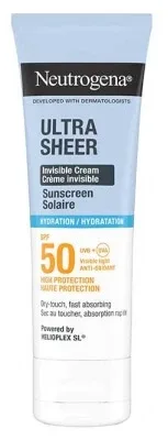 Neutrogena Ultra Sheer Cremă solară invizibilă hidratantă SPF50 50 ml — preț și oferte