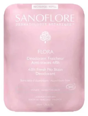 Sanoflore Deodorant „Prospețime 48H Flora” Reîncărcare Bio 50 ml