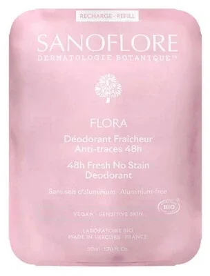Sanoflore Deodorant „Prospețime 48H Flora” Reîncărcare Bio 50 ml — preț și oferte