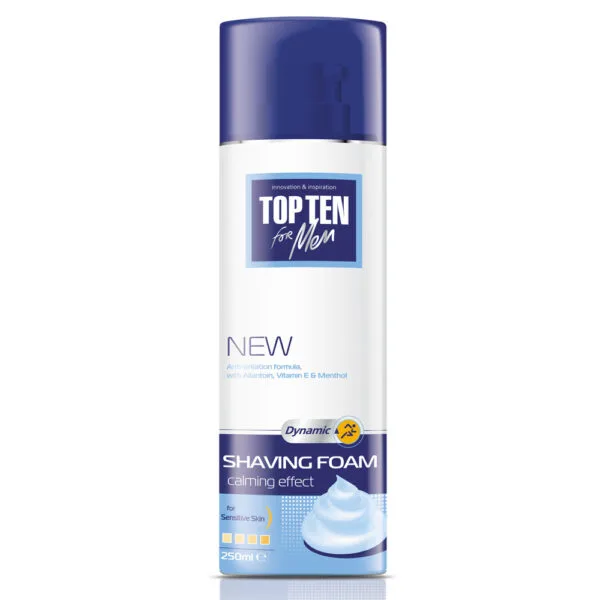 Spuma de Ras pentru ten sensibil TOP TEN Dynamic, Rubella | 250 ml RUBELLA INFINITY — preț și oferte