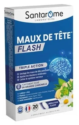 Santarome Flash pentru dureri de cap, 20 de comprimate — preț și oferte