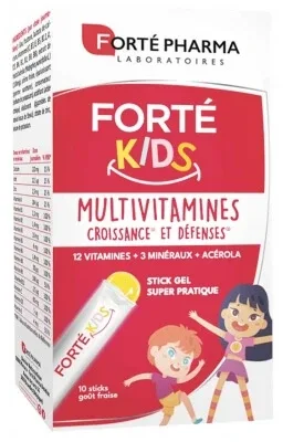 Forté Pharma Forté Kids Multivitamine 10 stick-uri — preț și oferte