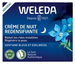 Weleda Cremă de noapte redensifiantă cu gențiană albastră și floare de munte 40 ml