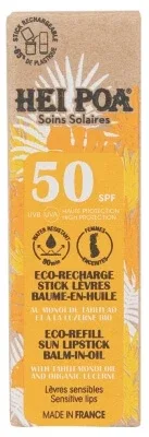Hei Poa Stick de buze SPF50, reîncărcabil ecologic, 4 g