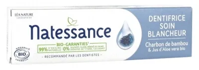 Natessance Pastă de dinți pentru albire cu cărbune de bambus organic 75 ml — preț și oferte