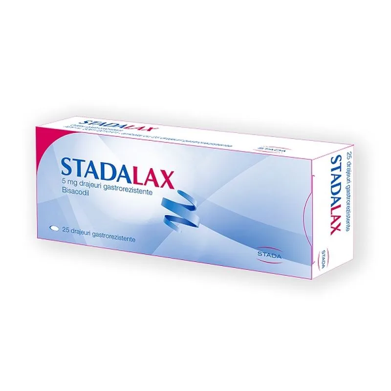 Stadalax, 5 mg, Stada | 25 drajeuri gastrorezistente STADA ARZNEIMITTEL A — preț și oferte