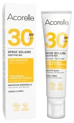 Acorelle Spray de protecție solară SPF30 Bio 100 ml — preț și oferte