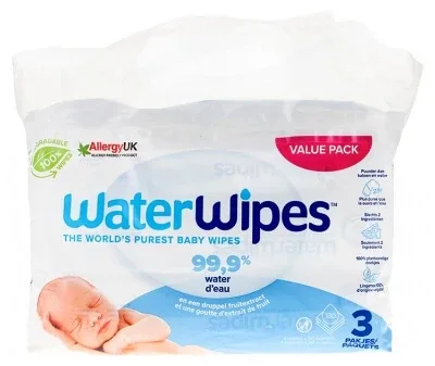 Waterwipes Set de 3 x 60 de șervețele umede — preț și oferte