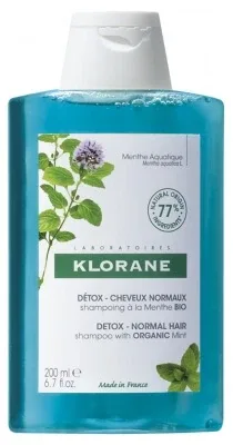 Klorane Détox - Păr normal Șampon cu mentă organică 200 ml — preț și oferte