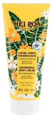 Hei Poa Cremă nutritivă pentru corp cu Monoï de Tahiti AO 200 ml