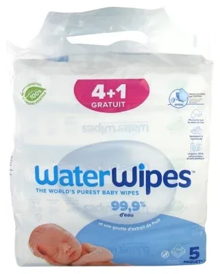 Waterwipes Set de 4 x 60 de șervețele + 60 de șervețele cadou — preț și oferte