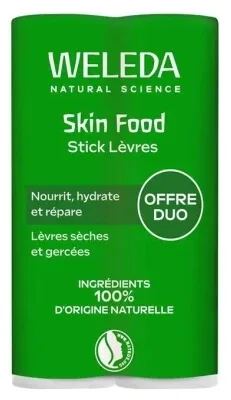 Weleda Skin Food Stick pentru buze, set de 2 x 4,8 g — preț și oferte