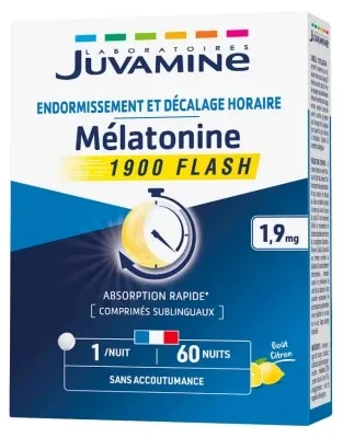 Juvamine Melatonină Flash 1,9 mg 60 comprimate — preț și oferte