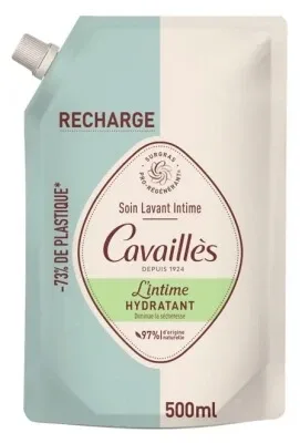 Cavaillès Gel de igienă intimă hidratant, reîncărcabil ecologic, 500 ml