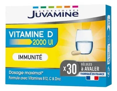 Juvamine Vitamina D 30 capsule — preț și oferte