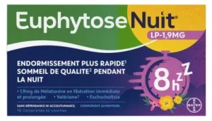 Bayer Santé Euphytose Nuit LP 1,9 mg 15 comprimate cu eliberare prelungită