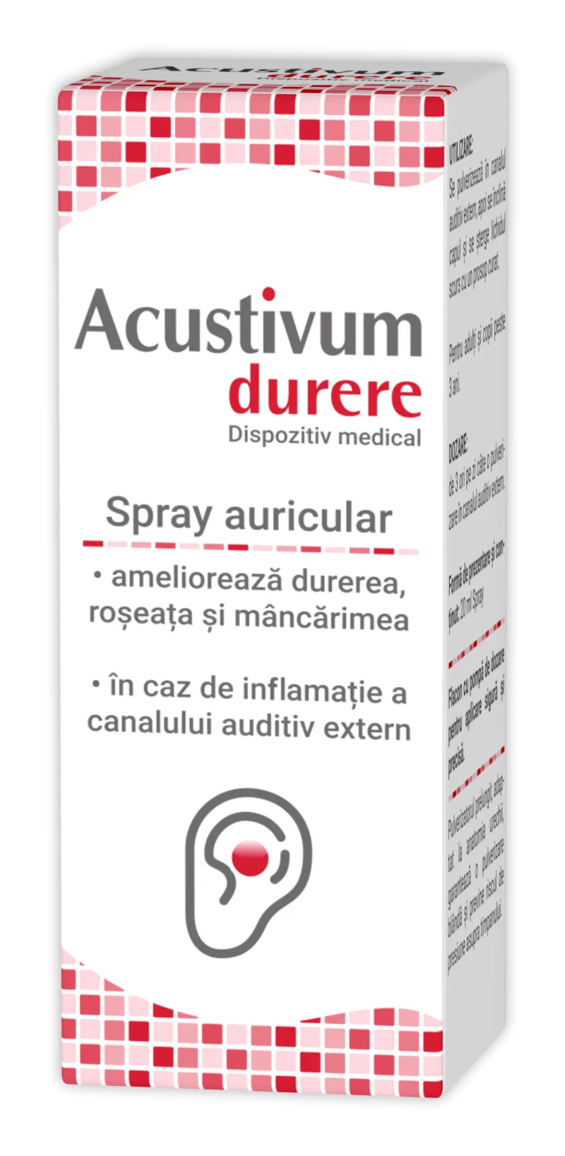 Spray auricular Acustivum durere, 20 ml, Zdrovit — preț și oferte