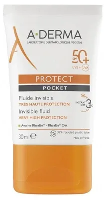 A-DERMA Protect Pocket Fluid invizibil cu protecție foarte ridicată 30 ml — preț și oferte