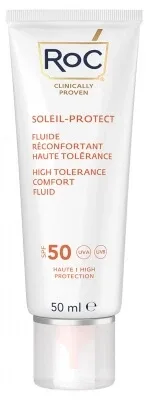 RoC Soleil-Protect Fluid reconfortant de înaltă toleranță SPF50 50 ml — preț și oferte