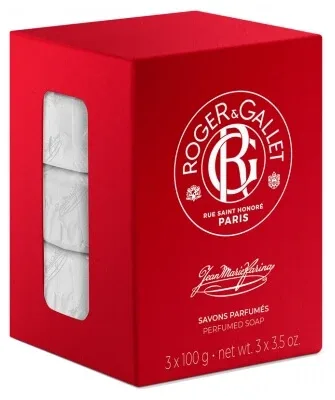 Roger & Gallet Jean-Marie Farina 3 săpunuri parfumate de 100 g — preț și oferte