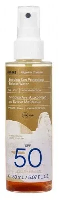 Korres Aegean Bronze Protecție solară autobronzantă cu apă bifazică SPF50 150 ml — preț și oferte