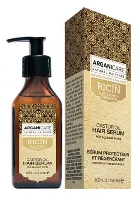 Arganicare Ser protector cu vitamine și ulei de ricin